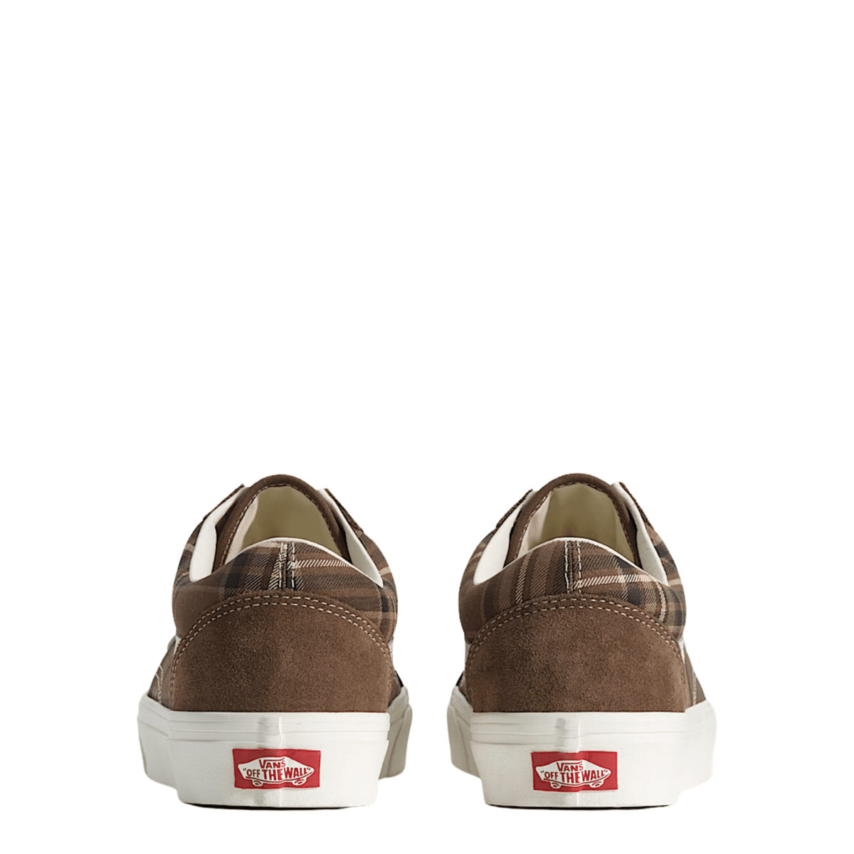 Vans Men's Old Skool in Plaid Vintage Cocoa - Getoutside Shoes