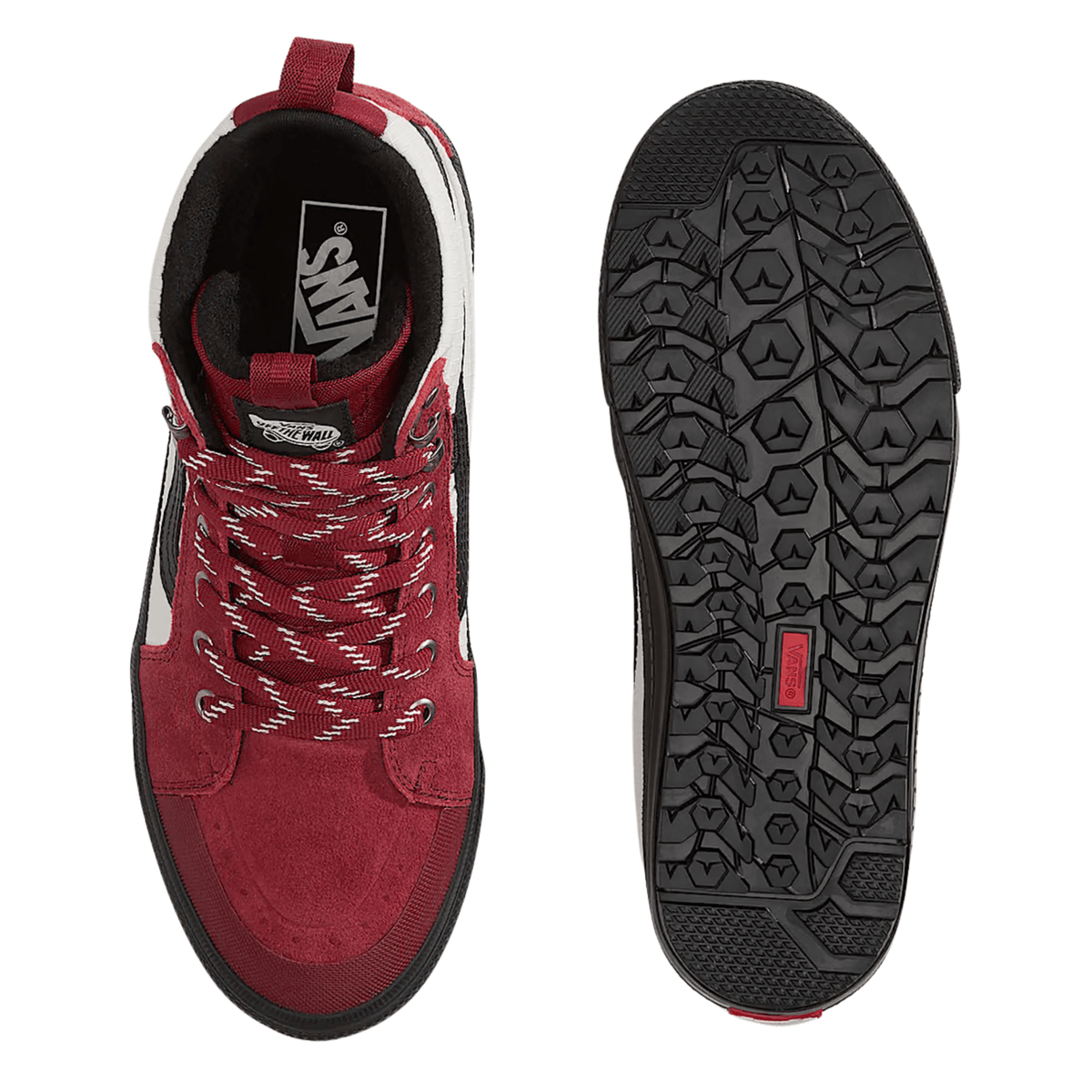 Vans Men's Sk8-Hi Waterproof Insulated in Burgundy - Getoutside Shoes
