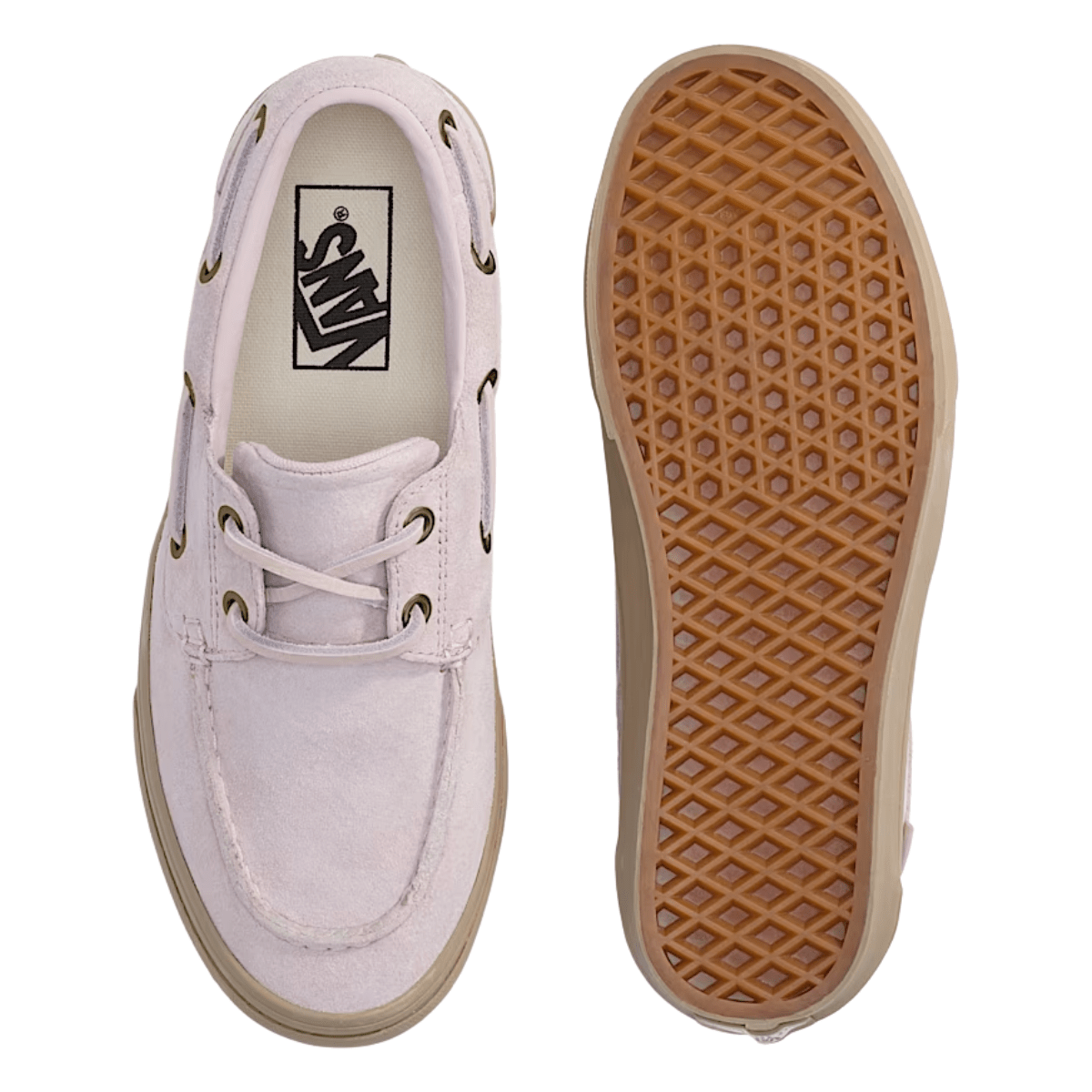 Vans Women's 2-Eyelet Boat Shoe in Pale Petal Pink - Getoutside Shoes