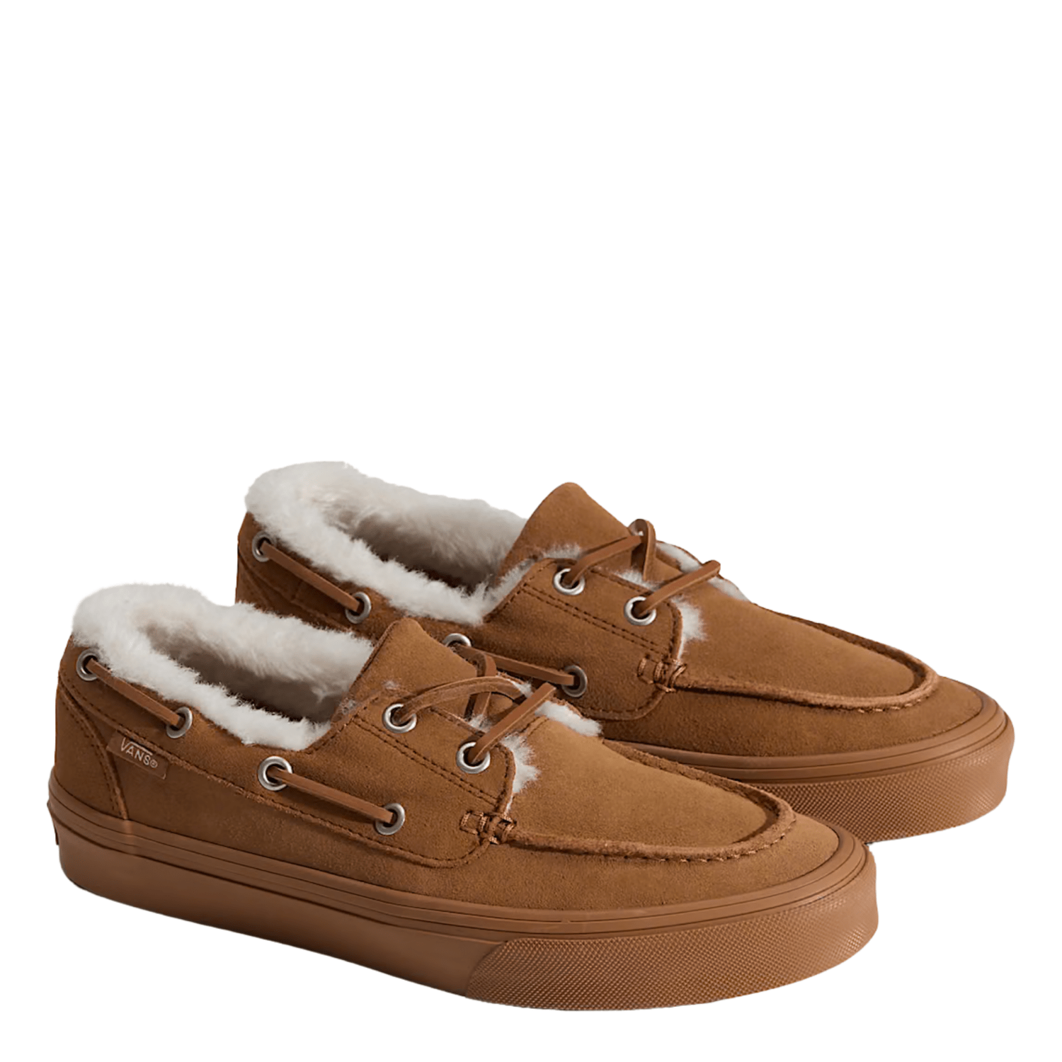 Vans Women's 2-Eyelet Boat Shoe in Sherpa Beige - Getoutside Shoes