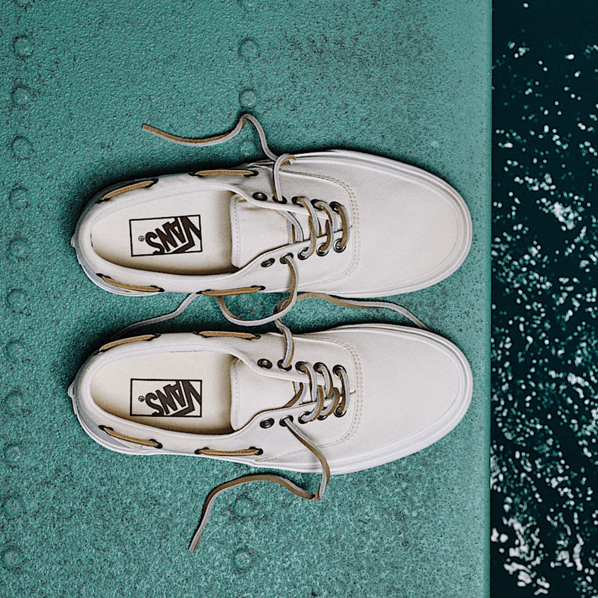Vans Women's Authentic Boat Shoe in Marshmallow - Getoutside Shoes
