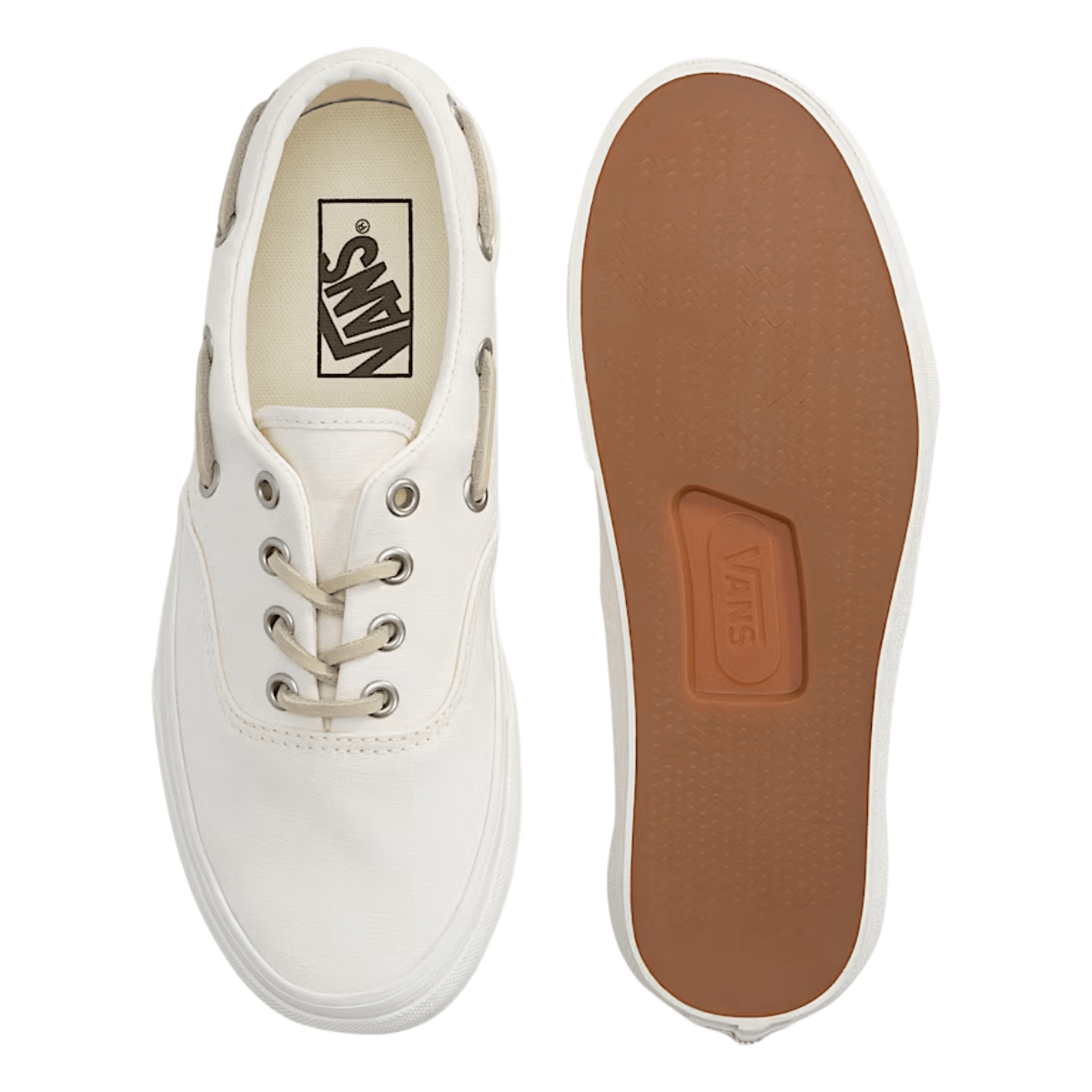 Vans Women's Authentic Boat Shoe in Marshmallow - Getoutside Shoes