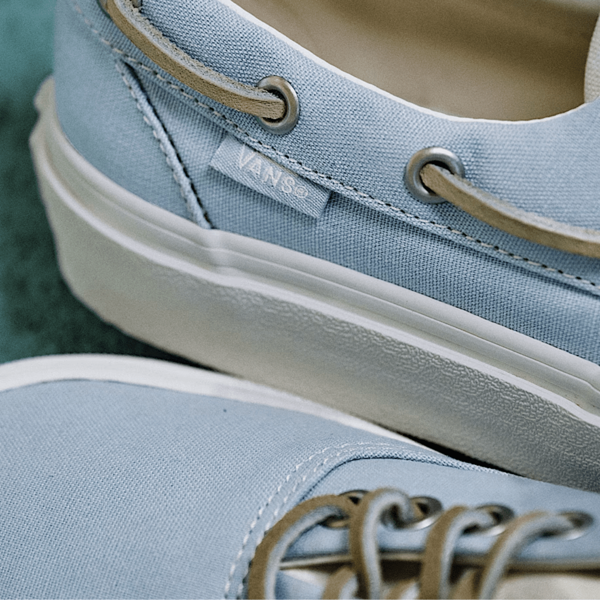 Vans Women's Authentic Boat Shoe in Soft Slate Blue - Getoutside Shoes