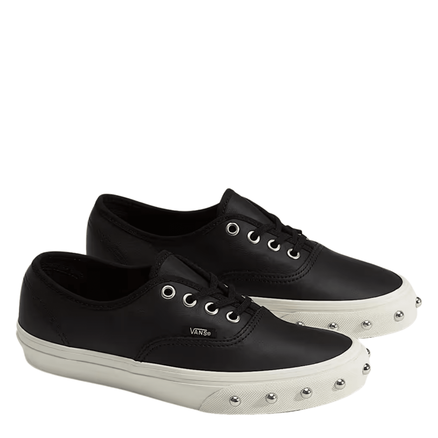 Vans Women's Authentic Studs in Black Leather - Getoutside Shoes