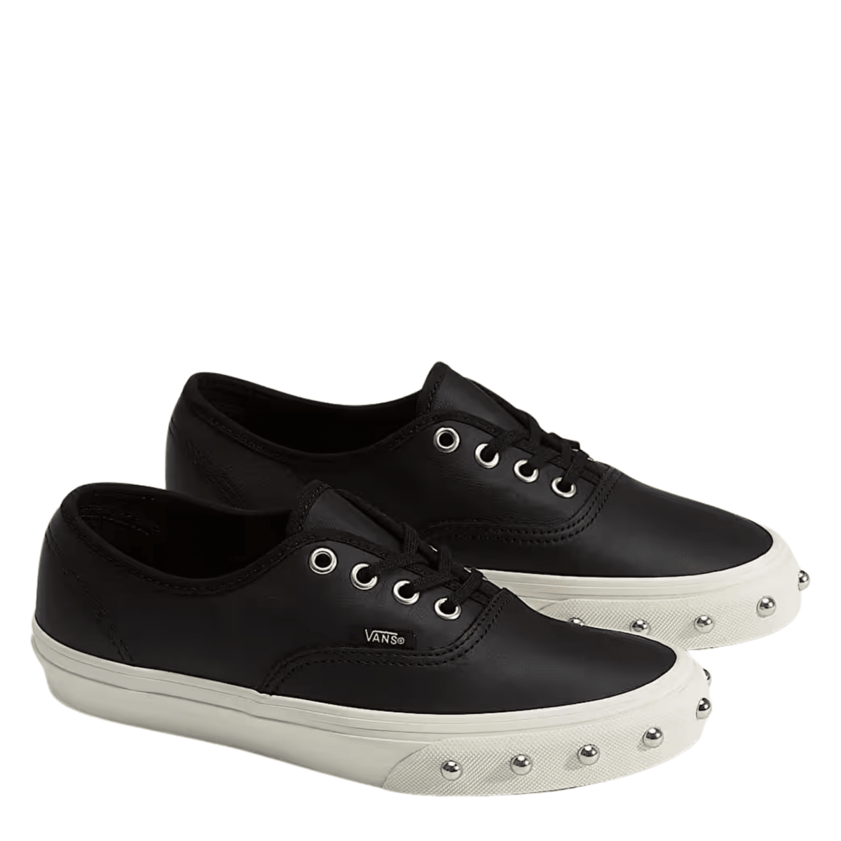 Vans Women's Authentic Studs in Black Leather - Getoutside Shoes