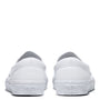 Vans Women's Classic Slip-On Tumble Leather in White - Getoutside Shoes