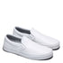 Vans Women's Classic Slip-On Tumble Leather in White - Getoutside Shoes