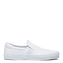 Vans Women's Classic Slip-On Tumble Leather in White - Getoutside Shoes