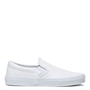 Vans Women's Classic Slip-On Tumble Leather in White - Getoutside Shoes