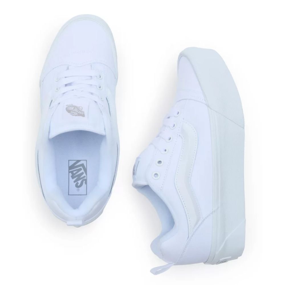 Vans Women's Knu Stack in True White - Getoutside Shoes
