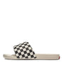 Vans Women's La Costa Checkerboard Slide - On in White/Black - Getoutside Shoes