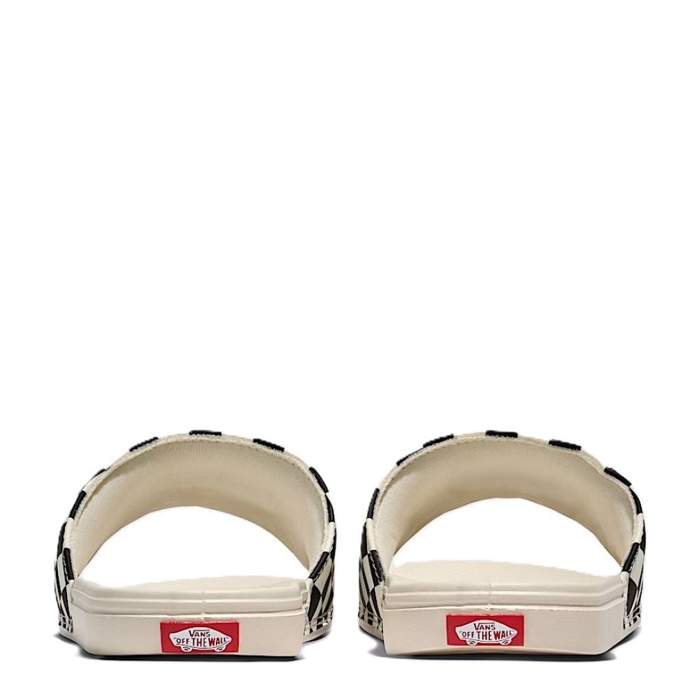 Vans Women's La Costa Checkerboard Slide - On in White/Black - Getoutside Shoes