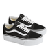 Vans Women's Old Skool Stackform in Suede/Canvas Black/True White - Getoutside Shoes
