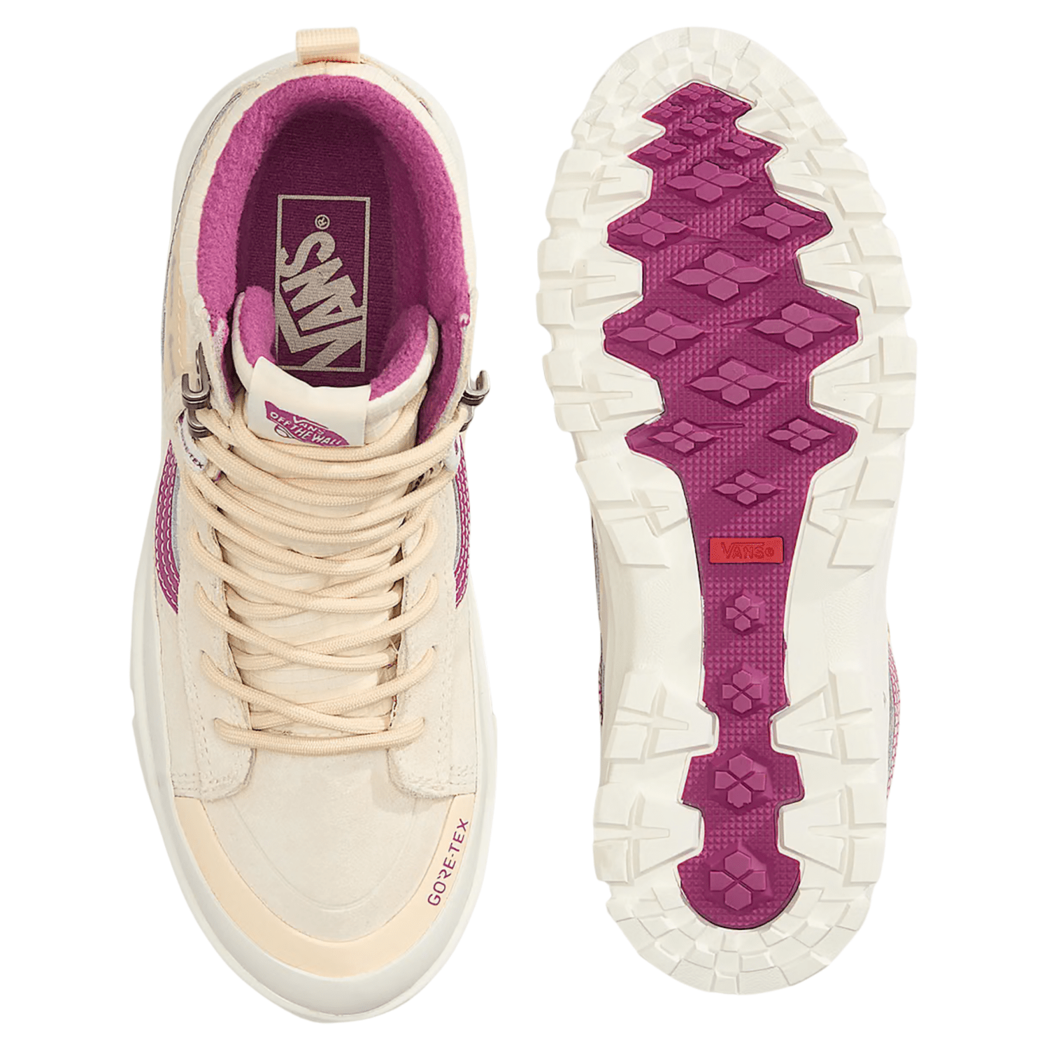 Vans Women's Sk8-Hi GORE-TEX Insulated in Sand White - Getoutside Shoes