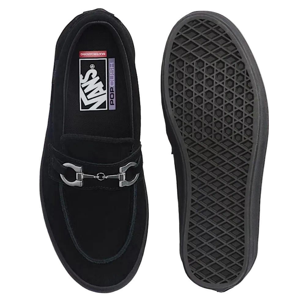 Vans Women's Skate Loafer in Horsebit Black - Getoutside Shoes