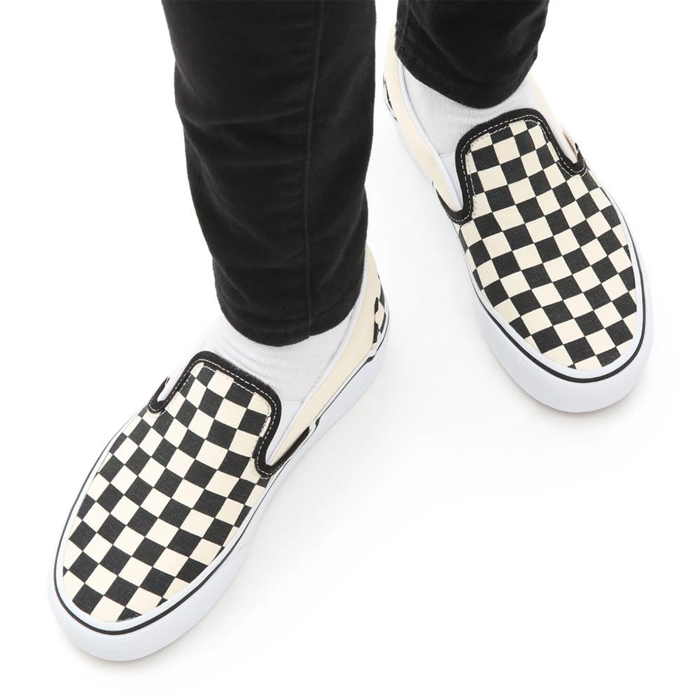 Vans Women's Slip-On Platform in Checkerboard - Getoutside Shoes