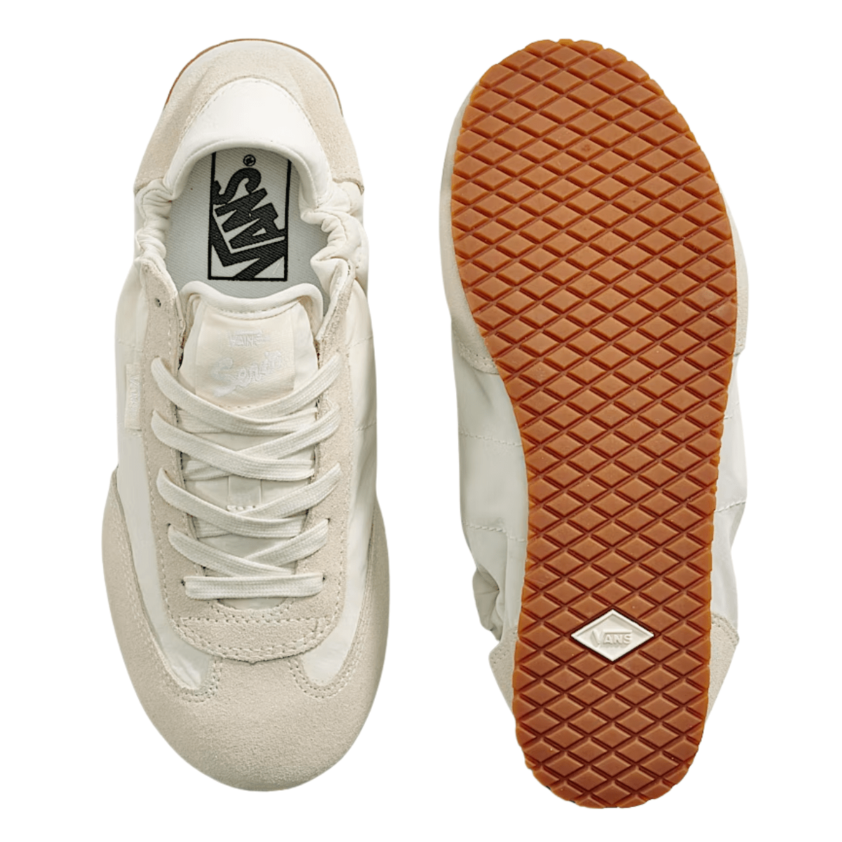 Vans Women's Super Lowpro Ballet Light in Marshmallow White - Getoutside Shoes