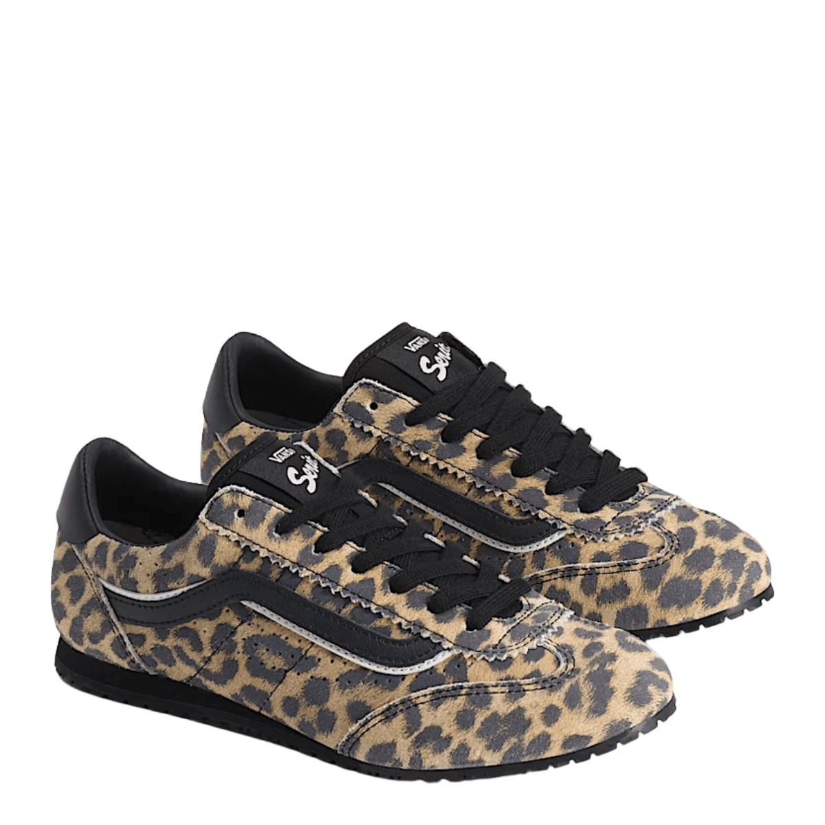Vans Women's Super Lowpro in Leopard Orange/Black - Getoutside Shoes