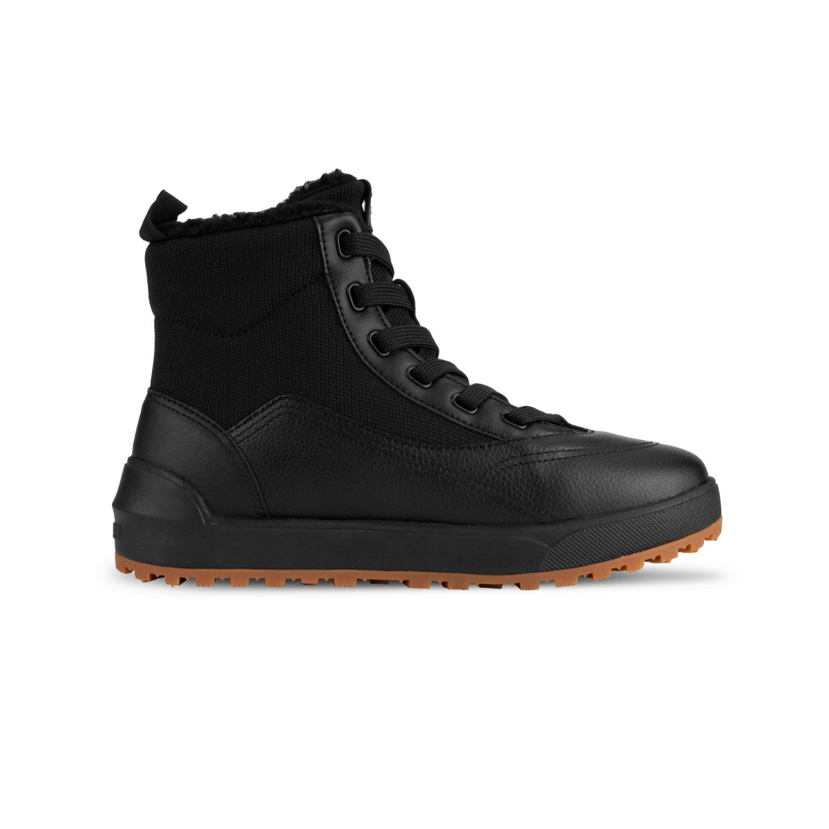 Vessi Women's Alta High Top in Asphalt Black/Gum - Getoutside Shoes