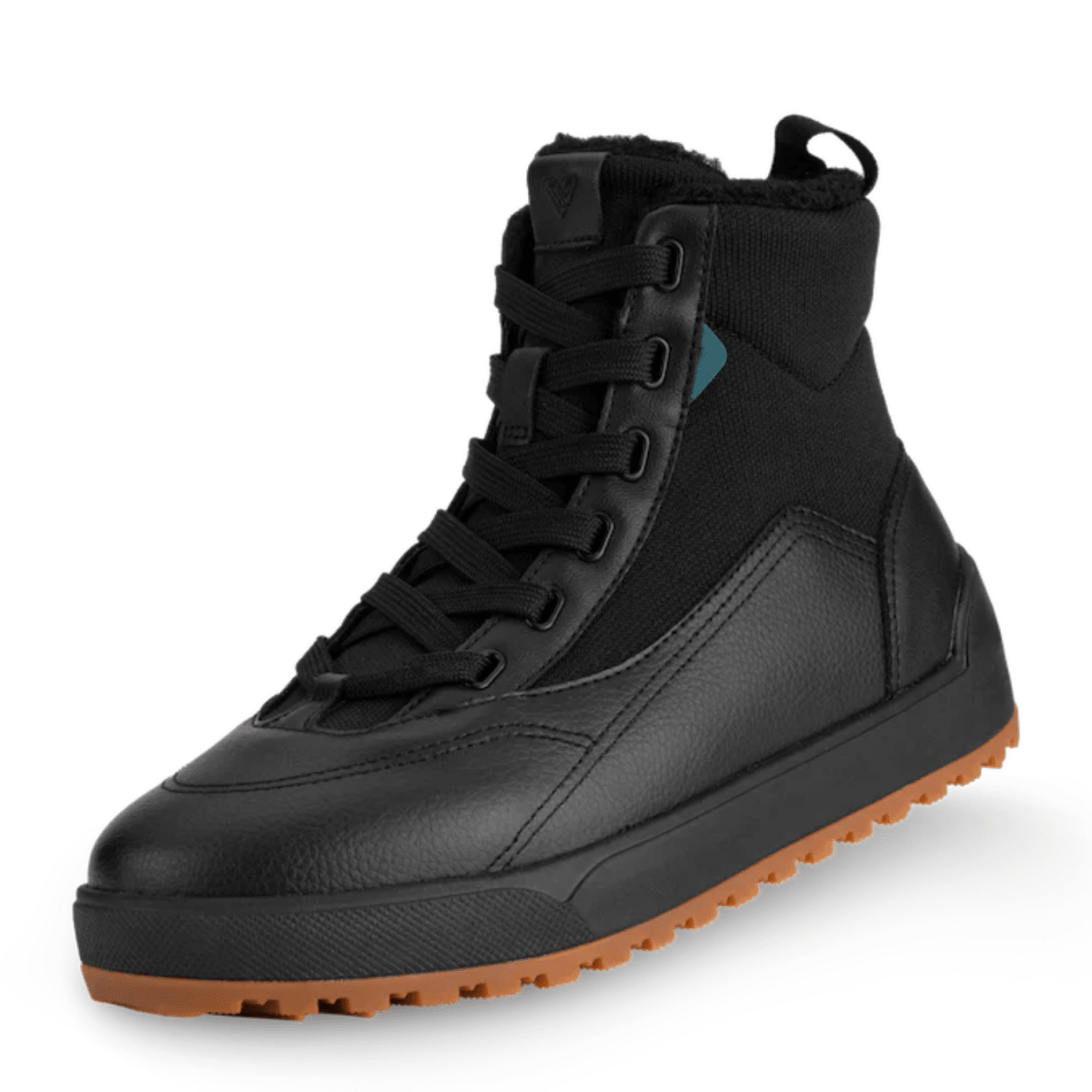 Vessi Women's Alta High Top in Asphalt Black/Gum - Getoutside Shoes