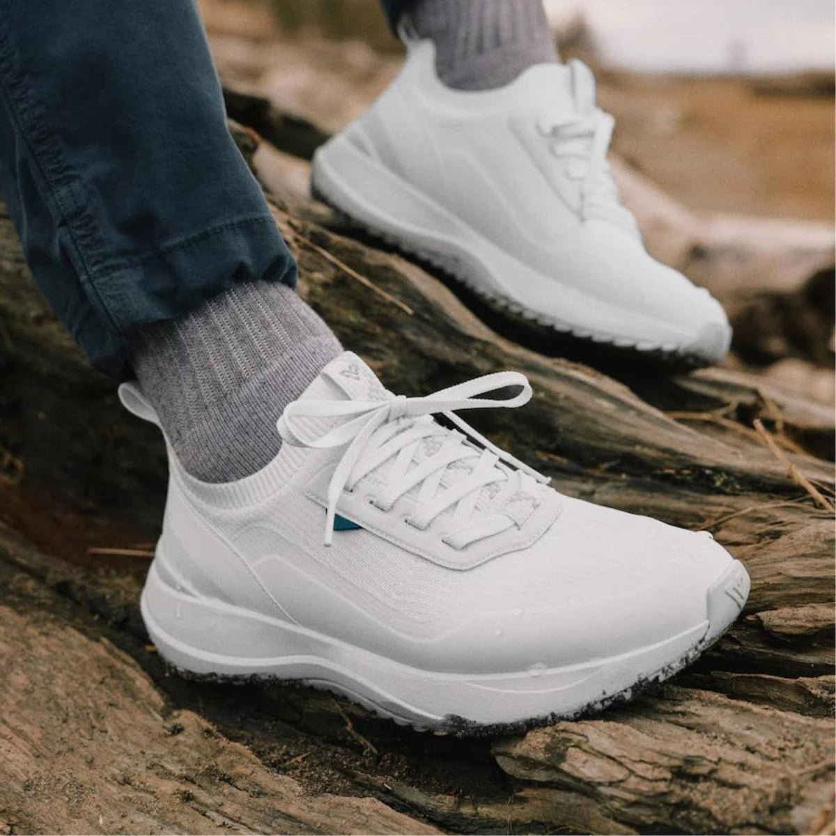 Vessi Women's Stormburst Low Top in White - Getoutside Shoes