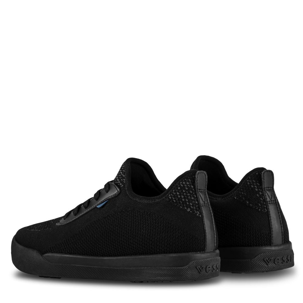 Vessi Women's Weekend in Asphalt Black/Black - Getoutside Shoes