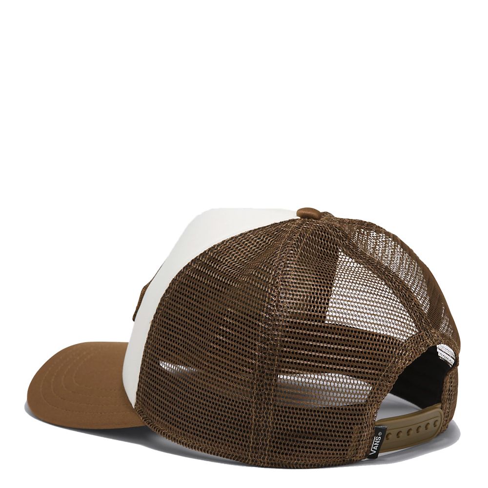 Vans Classic Patch Curved Bill Trucker Hat in Coffee Liqueur