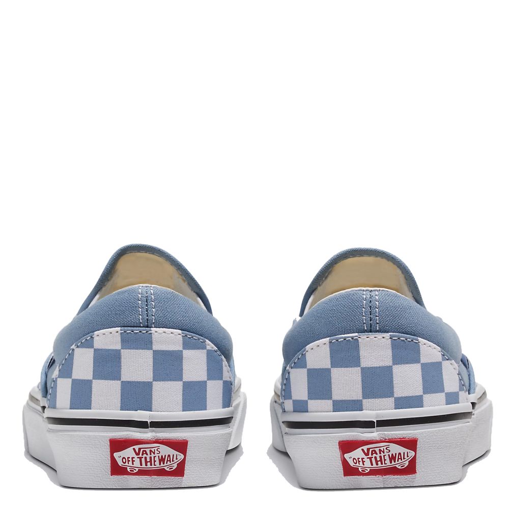 Vans Checkerboard Classic Slip-On in Dusty Blue