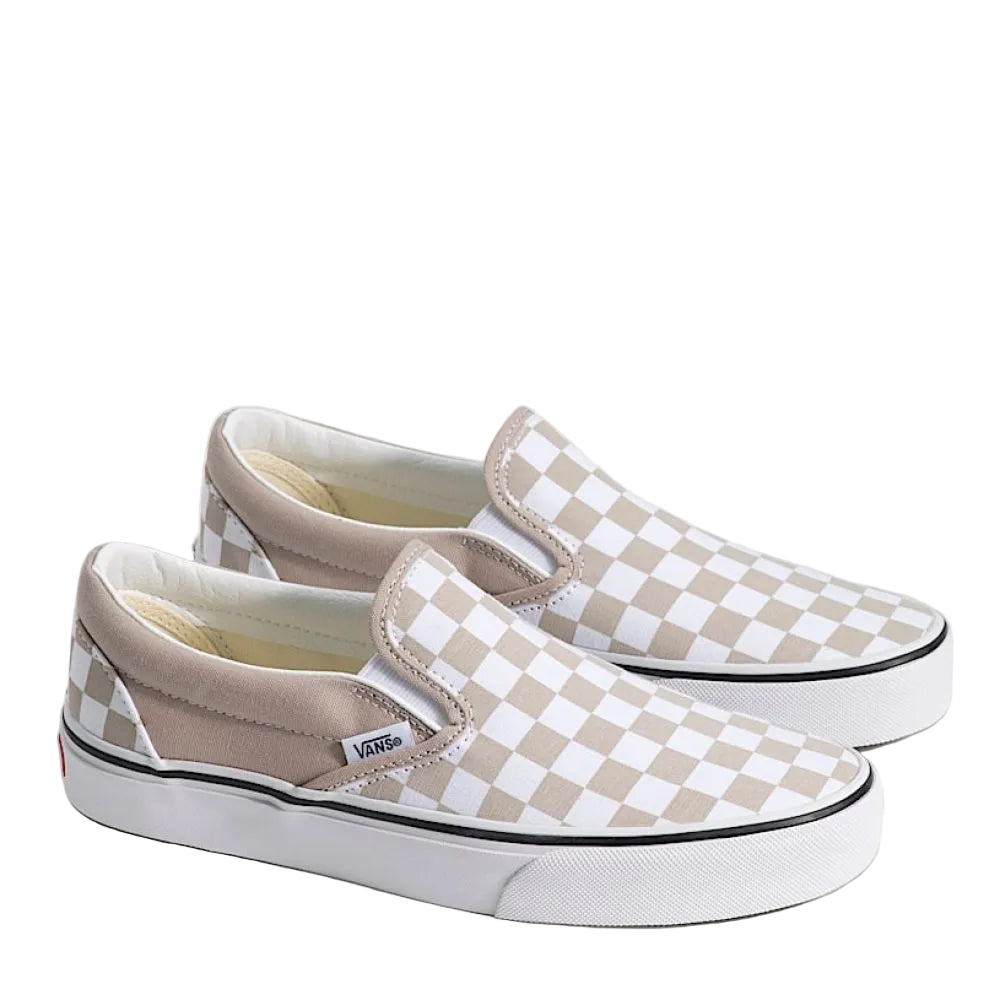Vans Checkerboard Classic Slip-On in Mushroom Brown