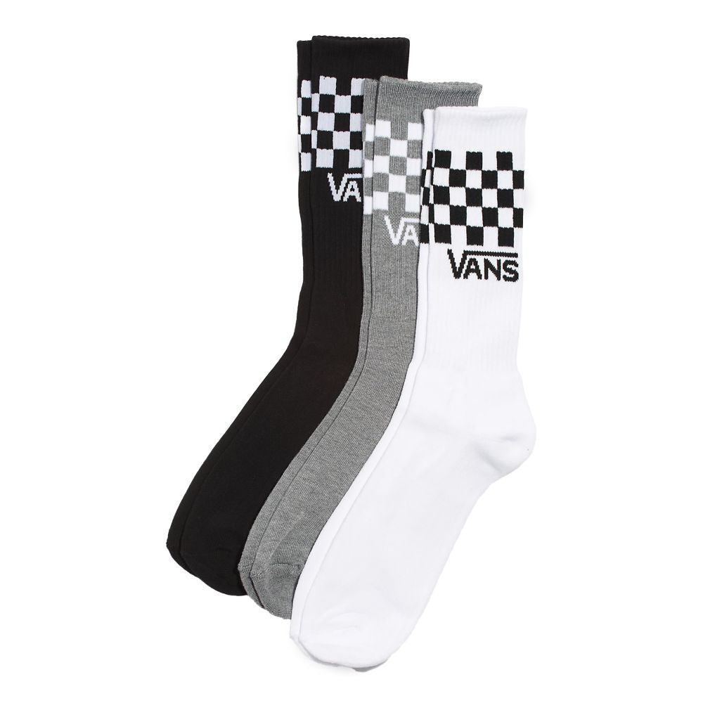 Vans Checkerboard Crew Sock in Black/White