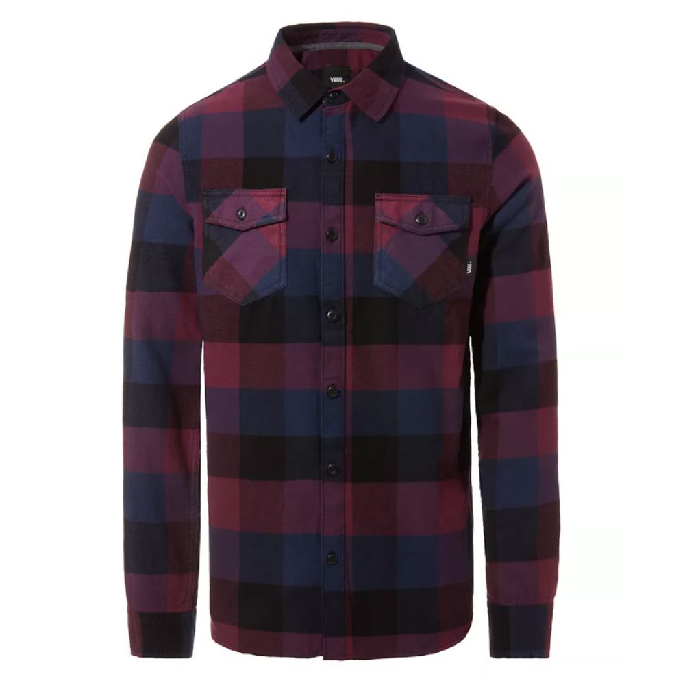 Vans Box Flannel Shirt in Red/Blue