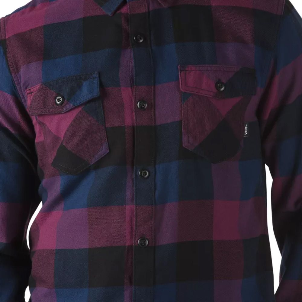 Vans Box Flannel Shirt in Red/Blue