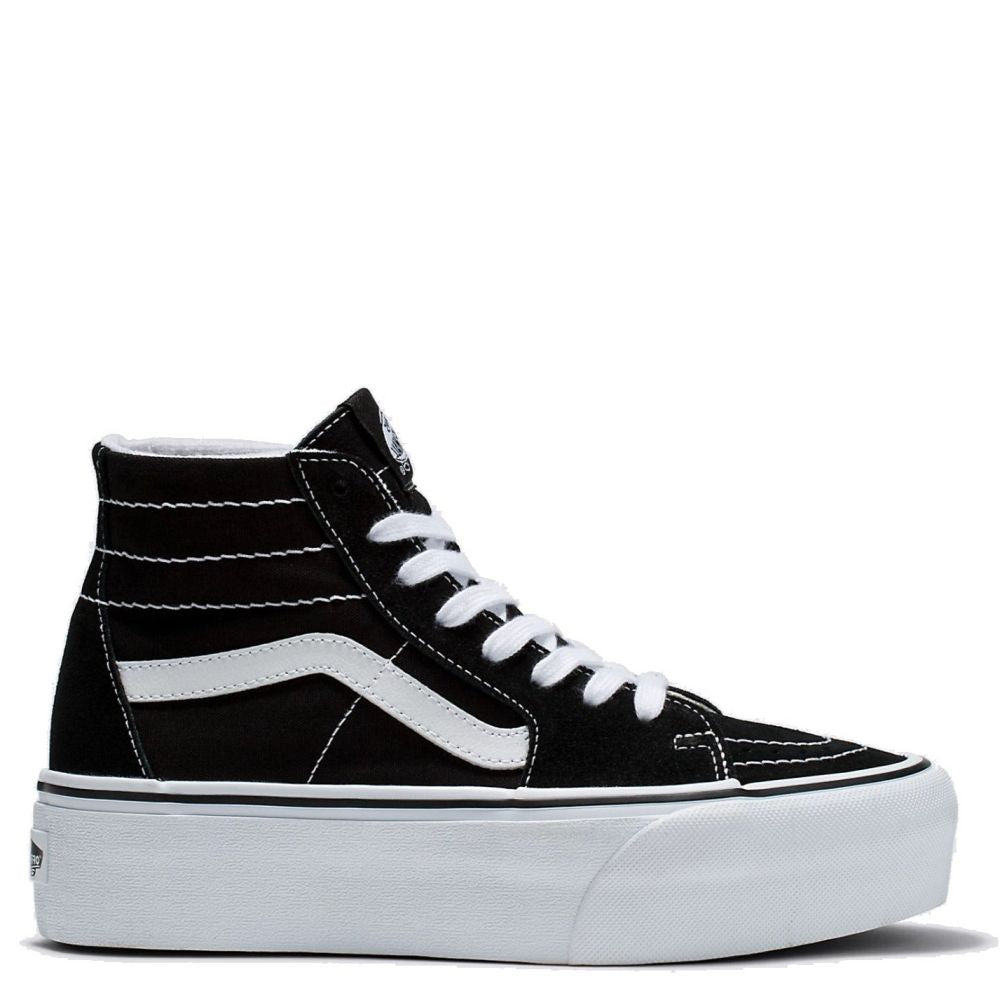 Vans Women&#39;s Sk8-Hi Tapered Stackform in Black/True White