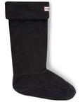 Hunter Fleece Welly Socks in Black