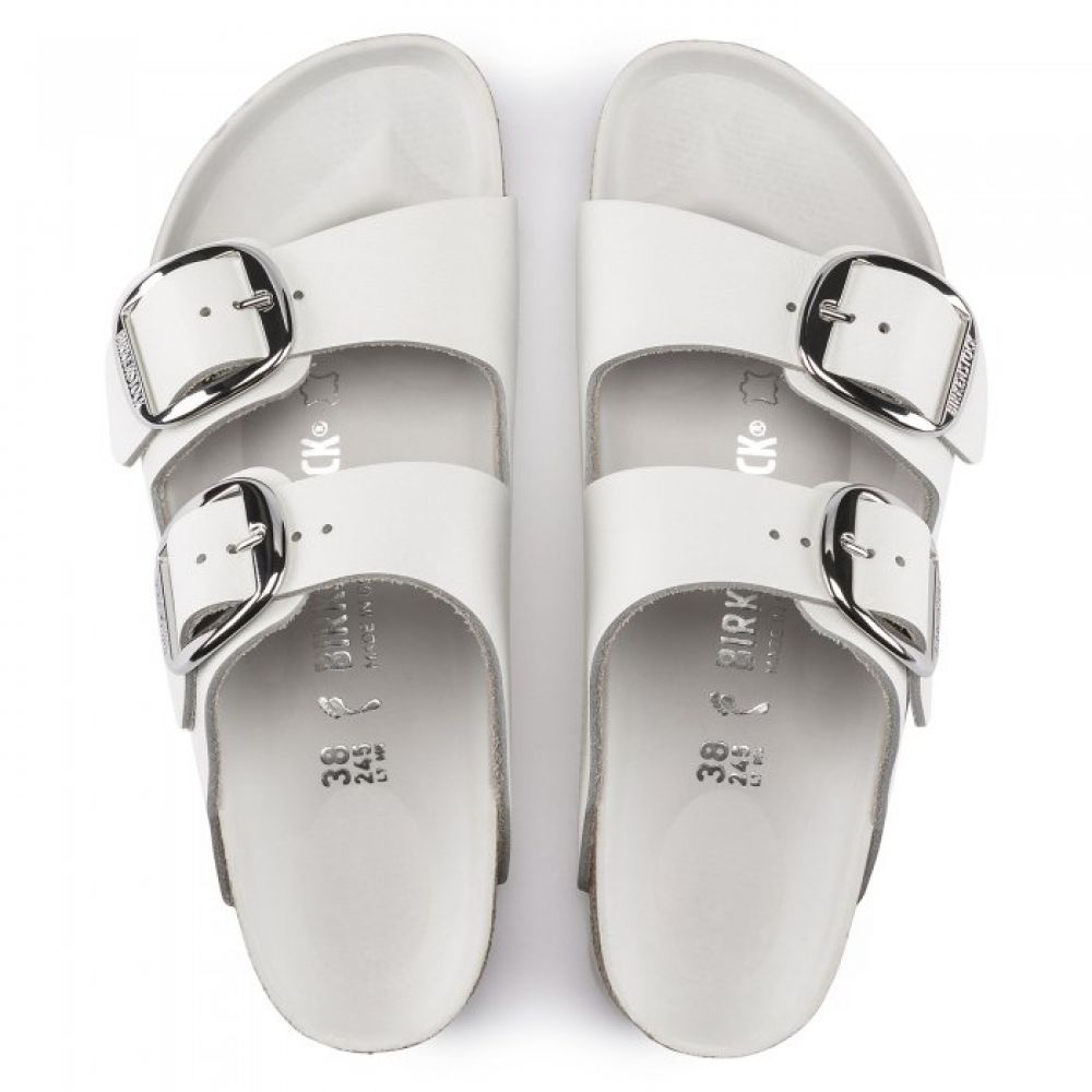 Birkenstock Women&#39;s Arizona Big Buckle Leather in White