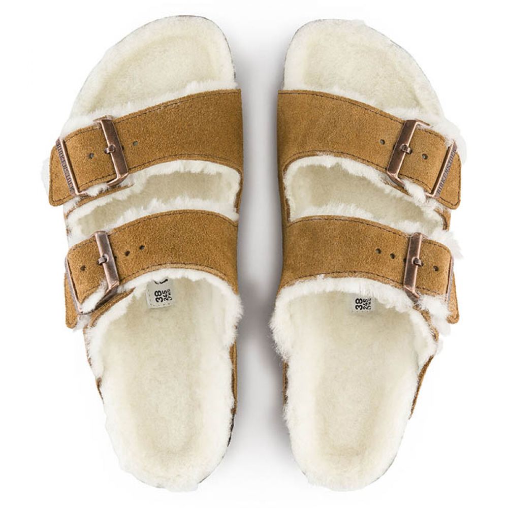 Birkenstock Arizona Shearling in Mink