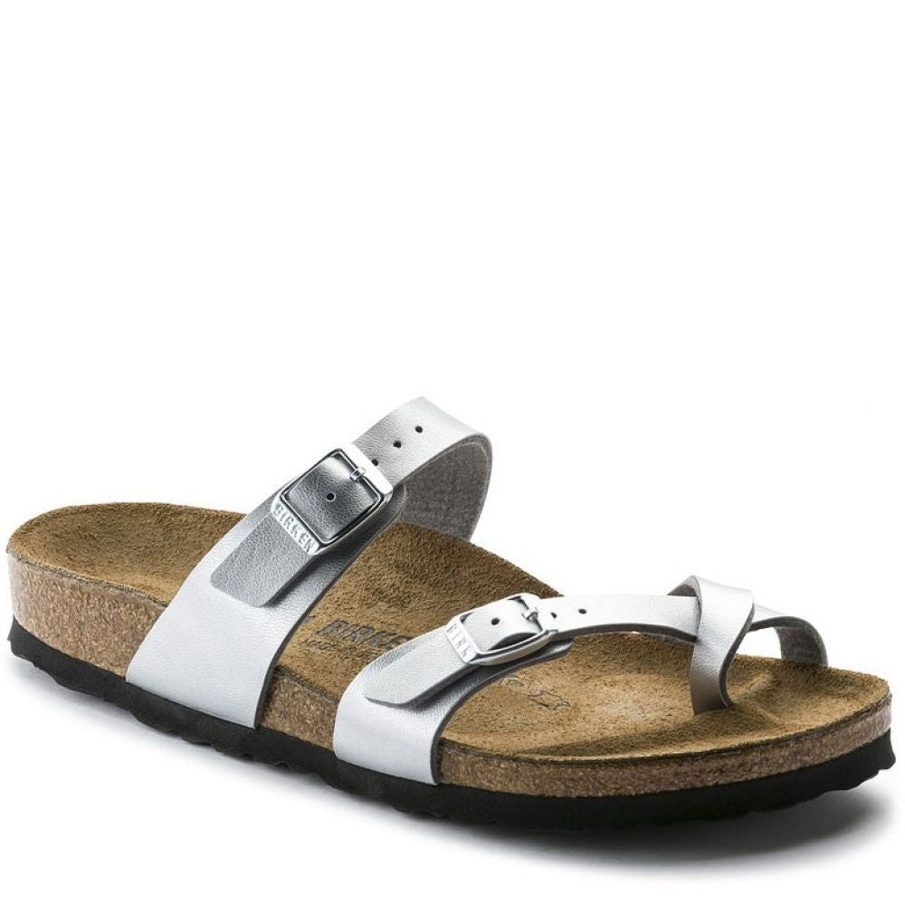 Birkenstock Women&#39;s Mayari Birko-Flor in Silver