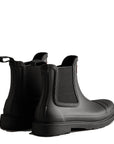 Hunter Women's Commando Chelsea Boots in Black