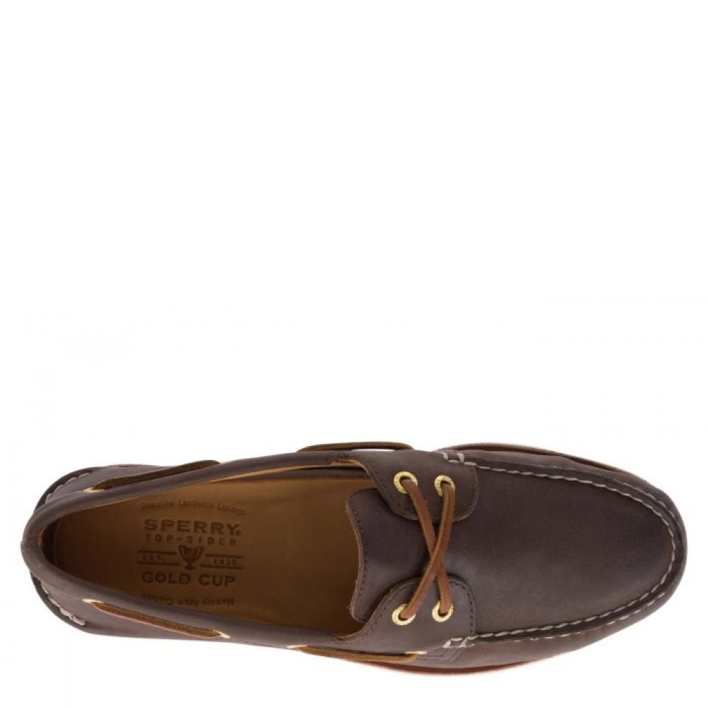 Sperry Men&#39;s Gold Cup Authentic Original 2-Eye Boat Shoe in Brown