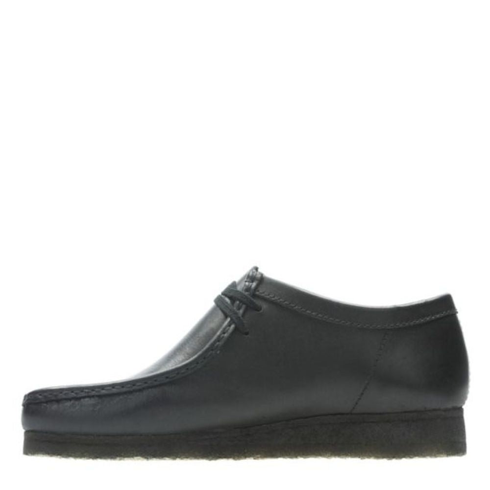 Clarks Men&#39;s Wallabee in Black Leather