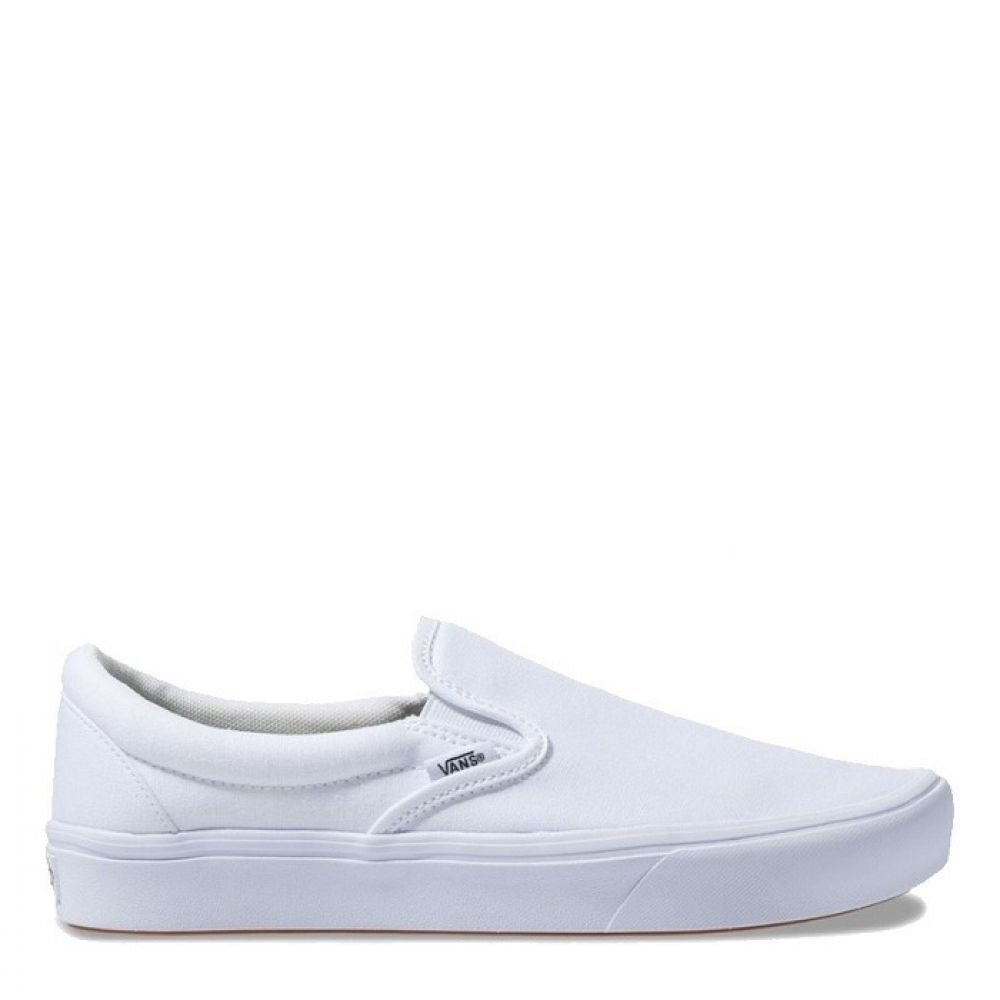 Vans Comfycush Slip-On in White | Getoutsideshoes.com – Getoutside Shoes
