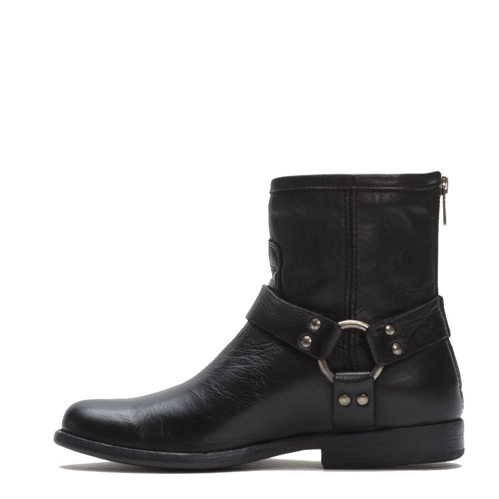 Frye Women&#39;s Phillip Harness Short Boot in Black
