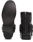 Frye Women's Phillip Harness Short Boot in Black