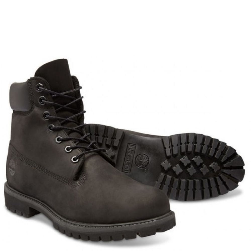 Timberland Men&#39;s Icon 6 Inch Premium Boot in Black Nubuck