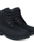Timberland Youth 6-Inch Premium in Black Nubuck
