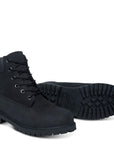 Timberland Youth 6-Inch Premium in Black Nubuck