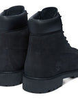Timberland Youth 6-Inch Premium in Black Nubuck