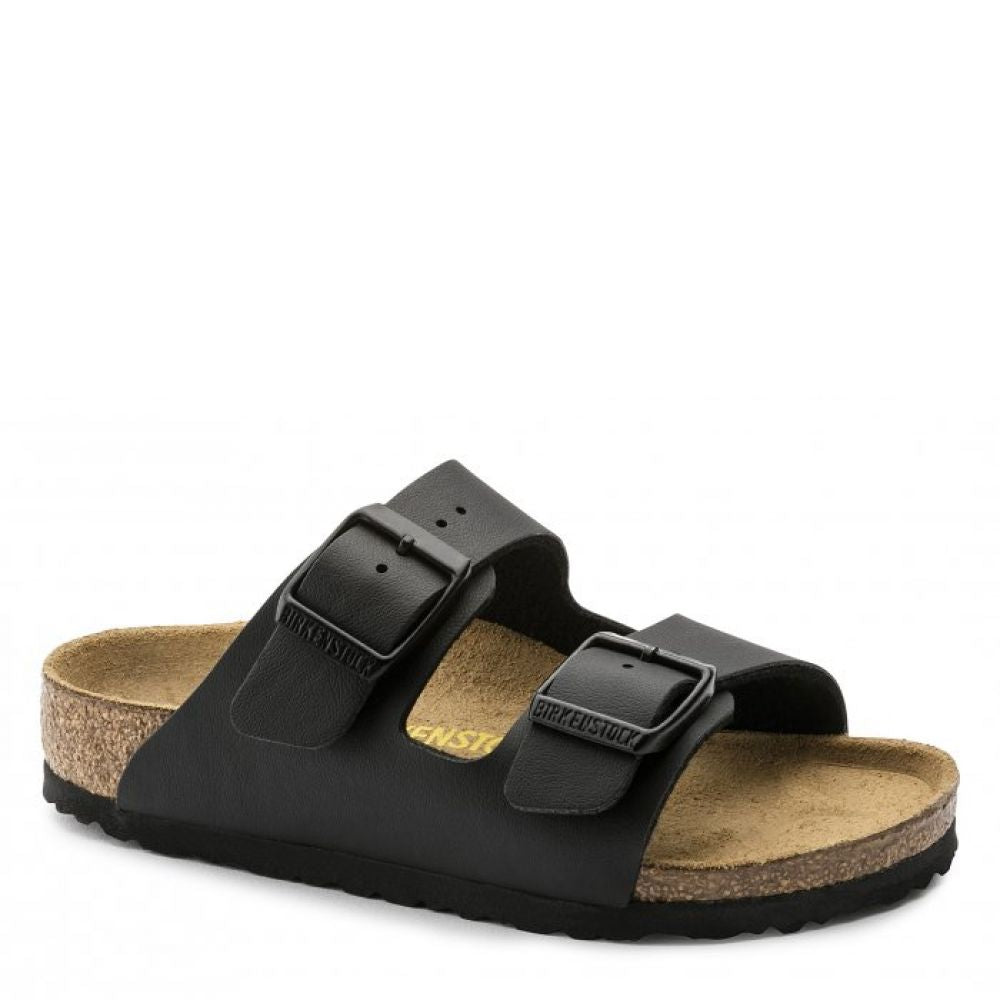 Birkenstock Kids Arizona Birko-Flor in Black (Narrow Width)