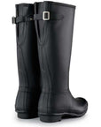 Hunter Women's Original Back Adjustable Rain Boots in Black