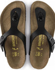 Birkenstock Kids Gizeh Birko-Flor in Black (Narrow Width)